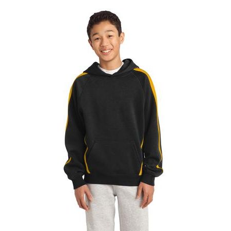 Sport-Tek ® Youth Sleeve Stripe Pullover Hooded Sweatshirt. YST265