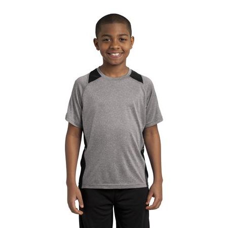 Sport-Tek ® Youth Heather Colorblock Contender Tee. YST361