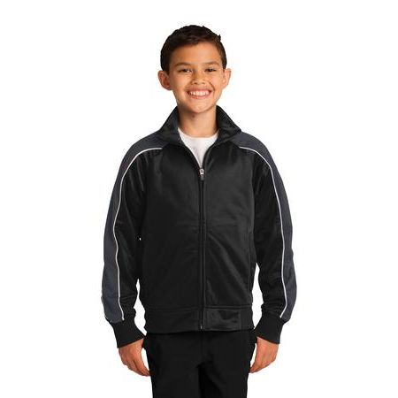 Sport-Tek ® Youth Piped Tricot Track Jacket. YST92