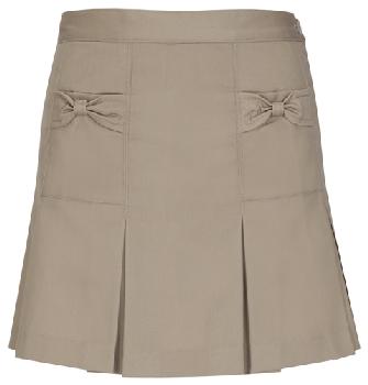 Preschool Solid Pleated Skirt 2 Tab