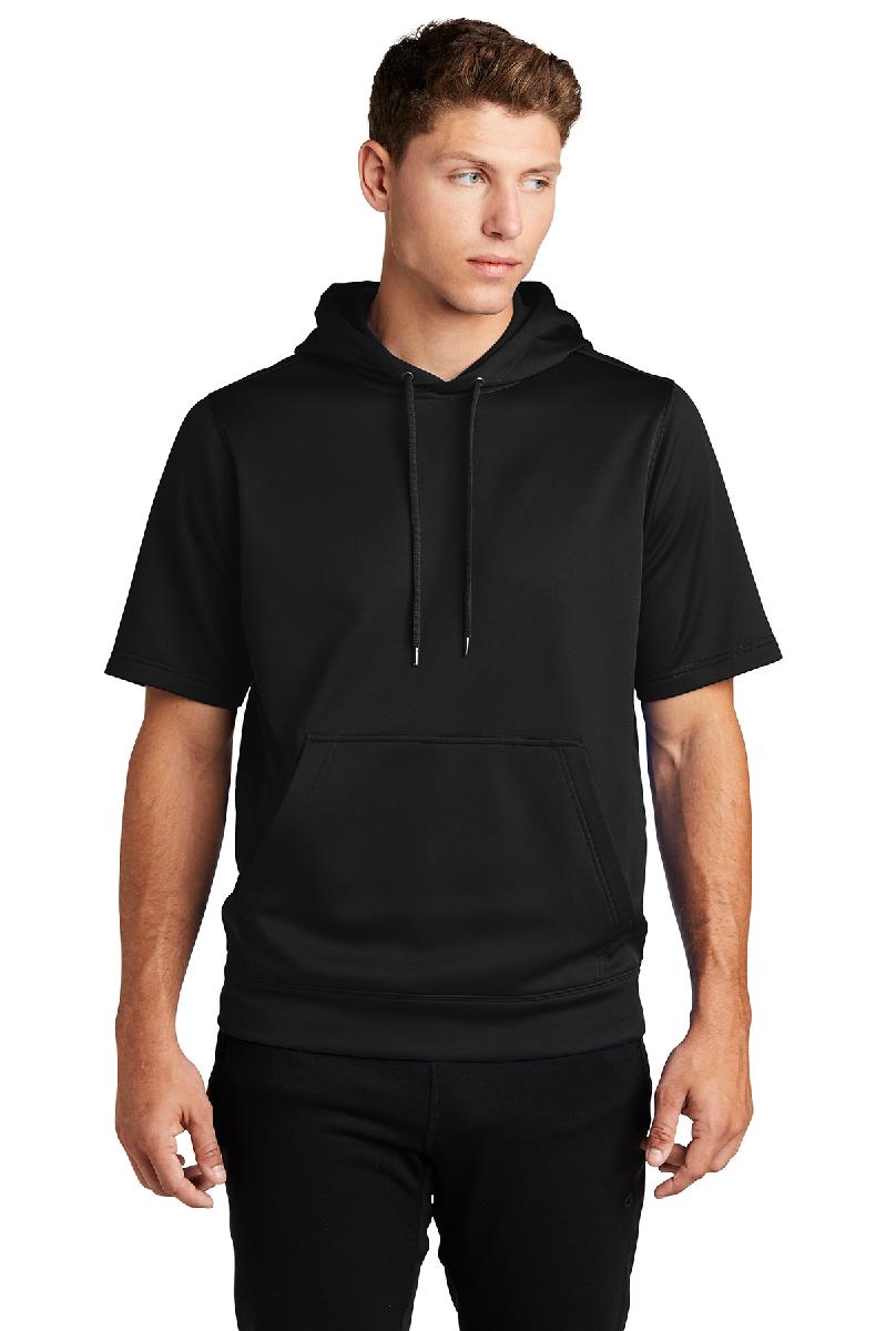 Sport-Tek ® Sport-Wick ® Fleece Short Sleeve Hooded Pullover. ST251