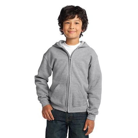 Gildan Youth Heavy Blend &#153;  Full-Zip Hooded Sweatshirt. 18600B