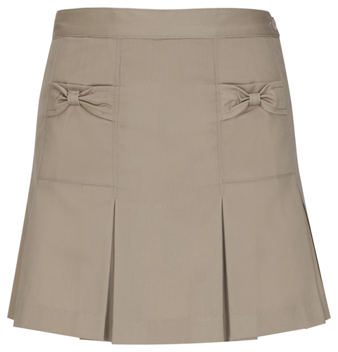 Solid Pleated Skirt 2 Tab