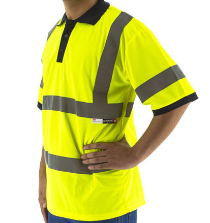 HIGH VISIBILITY SHORT SLEEVE POLO SHIRT - 3. 75-5311.