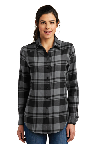 Port Authority &#174;  Ladies Plaid Flannel Tunic . LW668