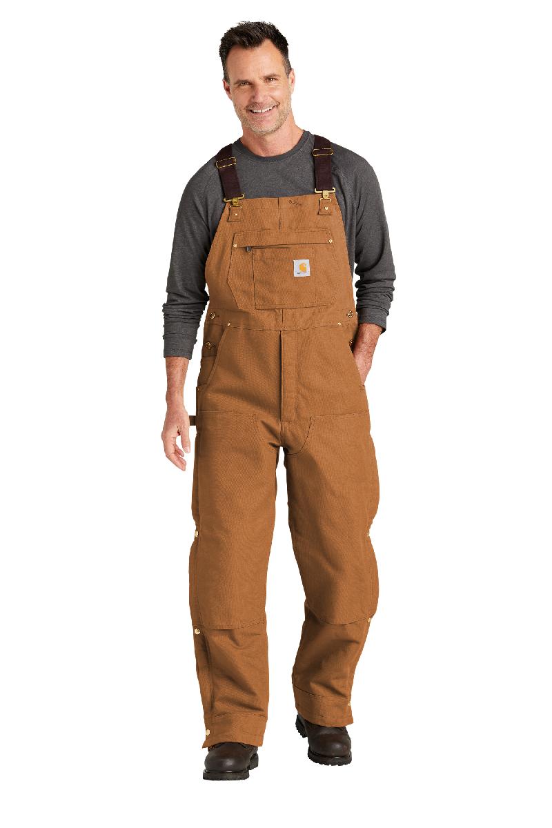 Carhartt Firm Duck Insulated Bib Overalls. CT104393