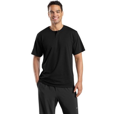 Sport-Tek - Short Sleeve Henley.  T210