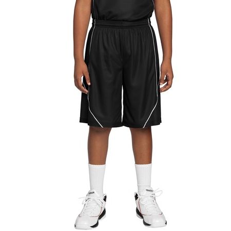 Sport-Tek - Youth PosiCharge Mesh Reversible Spliced Short. YT565