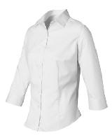 Van Heusen - Women's Three-Quarter Sleeve Baby Twill Shirt - 13V0527