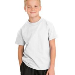 Hanes - Youth Tagless 100%  Cotton T-Shirt.  5450