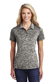 Sport-Tek Ladies PosiCharge Electric Heather Polo. LST590