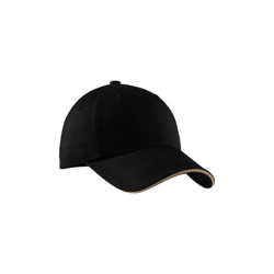 Port Authority - Sandwich Bill Cap with Striped Closure.  C830