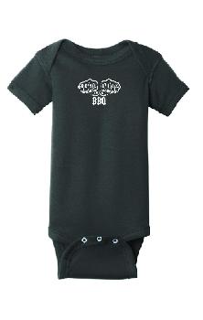 Infant Short Sleeve Baby Rib Bodysuit