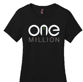 Ladies One Million Tee. DM104L